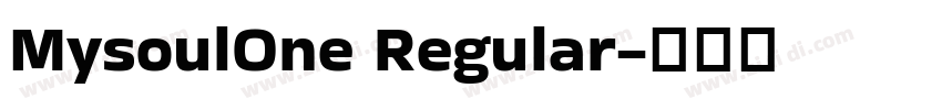 MysoulOne Regular字体转换